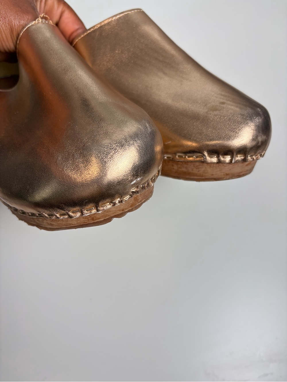 ANTHROPOLOGIE Rose Gold ABBA Clogs‎ 39 - Picture 8 of 16